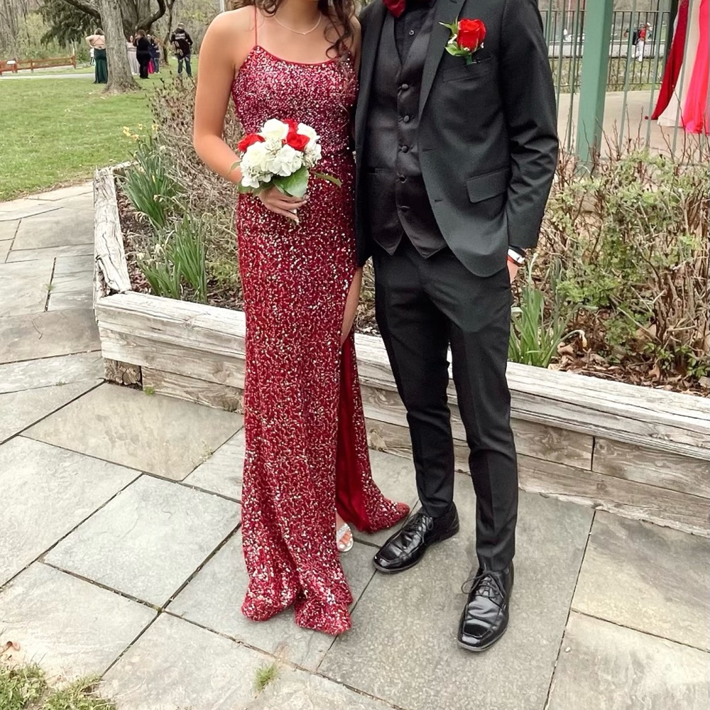 Gorgeous like new Vienna prom dress. Size 2. Worn once. Not altered.
